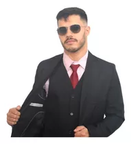 Terno Slim Fit (blazer+calça+brinde) - Com Colete Incluso!