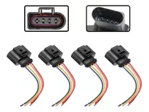 Kit 4 Conector Bobina Vw Tiguan Jetta Passat 2.0 Tsi Tfsi