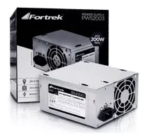 Fonte Atx 200w 20+4p Power Supply Pws-2003 Fortrek Bivolt