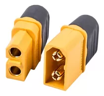 Conector Xt60 Fichas Xt60h Con Funda - Par Macho Y Hembra