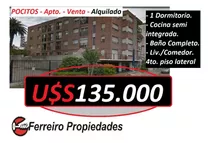 Pocitos - Venta - Apartamento: Dormitorio Cocina Baño Liv/comedor - Av. Brasil Y Araucho