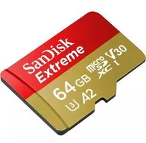 Cartão Microsdxc Sandisk 64gb Extreme Cl 10 Uhs-i 4k 160mb/s