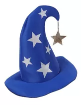 Sombrero De Mago Azul Para Cotillon Disfraz Adultos