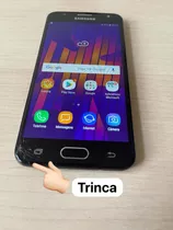 Samsung J5 Prime 32gb Vidro Trincado Conforme Foto