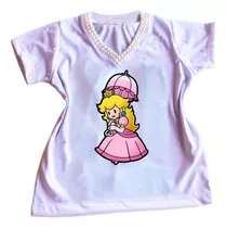 Camiseta Camisa Personalizada Infantil Do Super Mario Mod27