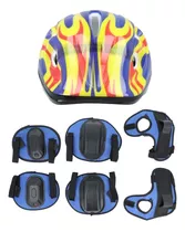 Set Protección Para Niño-casco Rodilleras Coderas Muñequeras