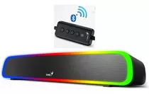 Barra De Sonido Parlante Bluetooth Con Luces Led Genius 