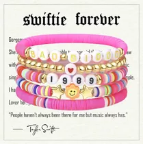 Pulsera Taylor Swift 1989 Swifty Evermore Potter Musica