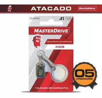 Kit 5 Mini Pendrive 4gb Atacado Usb 2.0 Masterdrive Original