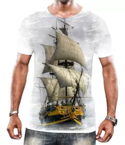 Camiseta Camisa Navio Pirata Alto Mar Veleiro Caravela Hd 8