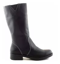 Bota Mujer Cuero Caña Alta Briganti Goma Confort Mcbo24677