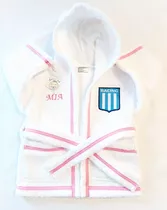 Bata Personalizada Racing Club Avellaneda Para Recien Nacida