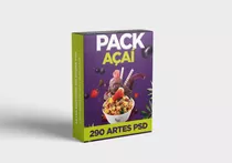 Pack Açaí 290 Artes Editáveis Psd Redes Sociais 