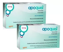 Kit 2 Unid Apoquel 3,6mg Anti Coceira Cães Original