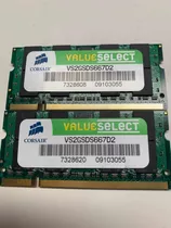 Memoria Sodimm Ddr2 Corsair 667 2gb Vs2gbsds667d2 Nuevas!!