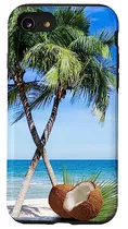 Funda Para iPhone SE (2020) / 7 / 8 Paradise Palm Trees Beac