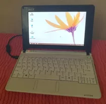 Mini Laptop Acer Aspire One Blanca, Wind 10, Batería Mala