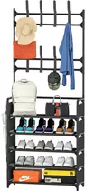 Zapatera Closet Organizador Perchero Armario Mueble Hogar Color Negro