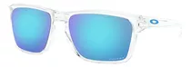 Lente Solar Oakley Sunglasses Sylas Hombre 0oo9448 Color De La Lente Azul Color Del Armazón Transparente Diseño Espejeada