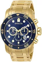 Relógio Invicta Pro Diver 0073 Original Banhado Ouro 18k 