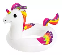 Montable Inflable De Unicornio Bestway Modelo 36159 Color Blanco