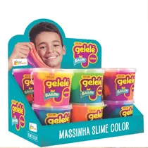 Slime Gelelé Balde Color 457 G - Doce Brinquedo Dp.c/12