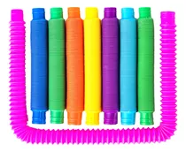 Kit 12 Pop Tube Grande Tubo Fidget Toy Descompressão Sensori