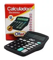 Calculadora Ofiart Solar O Bateria 12 Digitos Tipo Casio 