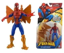 Action Figure Spider-man Boneco Articulado Com Rocket Armor