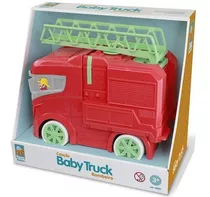 Caminhão Do Bombeiro Coleção Baby Truck Roma - 0220 Cor Vermelho