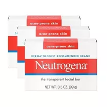 Jabón En Barra Neutrogena Antiacné 100 g Pack 3