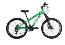 Bicicleta Vikingx Tuff25 Xwide Cambios Shimano Verde Neon