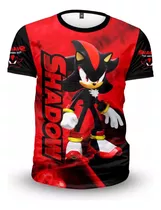 Polo Sublimado Sonic Shadow Todas Las Tallas Niños Y Adultos