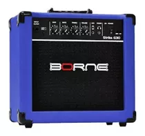 Amplificador Borne Strike G30 Para Guitarra De 15w Cor Azul 110v/220v