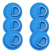 6pieces Pad/patch D Anillos Para Pvc Inflable Barco Canoa B.