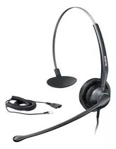Headset Yealink Yhs33 Microfono Rj9 Callcenter 
