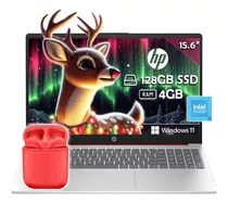 Laptop Hp 15.6 Intel N200 2023 128gb W11 4gb Ram 4 Nucleos Color Rojo