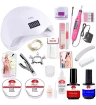 Kit Unha De Gel Acrigel Fibra Porcelana Apostila Completo D