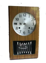 Antiguo Reloj De Pared Japonés Con Calendario