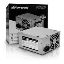 Fonte Atx 200w Reais 20+4p Pws-2003 Rms Fortrek