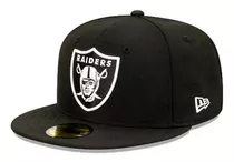 Boné New Era Aba Reta 5950 Nfl Raiders League Preto