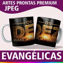 100 Artes Prontas Sublimação Canecas Evangélicas Jpeg, Png