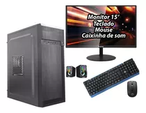 Pc Computador Completo Intel I3 8gb Ssd 120gb Monitor 15 Cpu