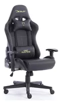 Silla De Escritorio Ocelot Ogs-01 Gamer Ergonómica  Negra Con Tapizado De Piel Sintética