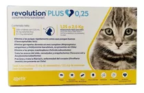 Pipeta Antiparasitario Para Pulga Zoetis Revolution Plus Para Gato De 1.25kg A 2.5kg Color Amarillo