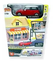 Mini Cooper S Kiosk Store Atreet Fire Burago 1/43