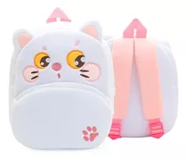 Mochila Infantil Animalitos Jardín Peluche 3d