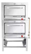 Horno Industrial, Ticgas, 2 Cámaras Inox, 58x65, Gas Natural