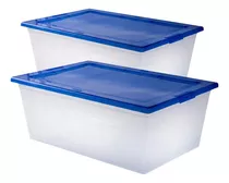 Pack Set 2 Cajas Organizadoras Organizador 38x26x14 10 Lts