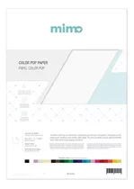 Papel Color Pop Branco Neve Mimo - A4 - 180 Gr - 25 Unds
